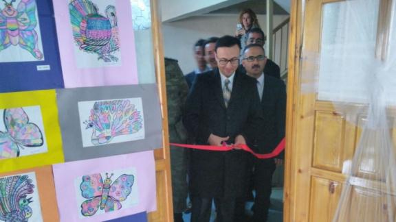 SODES Hayatına Renk Kat proje kapsamında "Ebru ve Resim Sergisi" açıldı. 