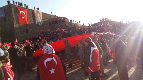 Erzurum Halkı Kahraman Ecdadımızın Anısına Tabyalara Yürüdü